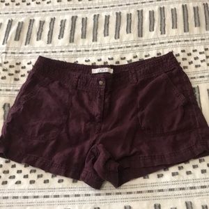 linen shorts, size 6